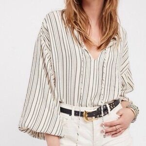 Free People Rhythm Of The Night Striped Tunic